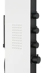 Душова панель Corsan Duo black white з термостатом A777TWHBL, Білий - мініатюра 2