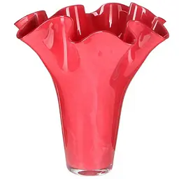 Ваза Lefard Tissue Pink скляна 30х21 см (804-154)