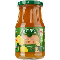 Конфитюр Верес лимон с имбирем 390 г