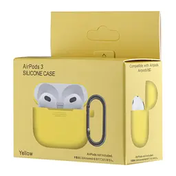 Чохол Silicone Case 1,2mm for AirPods 3 Yellow - мініатюра 2