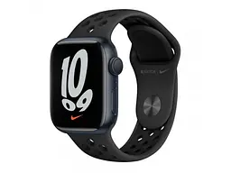 Смарт-годинник Apple Watch Nike Series 7 LTE 41mm Midnight Aluminum Case w. Anth./Black Nike S. Band (MKHM3)
