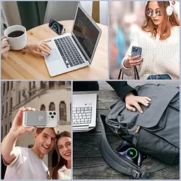 Портативний зарядний пристрій Mag-safe Wireless 10000 mAh швидка зарядка Magnetic Slim USB C 22.5W - мініатюра 6