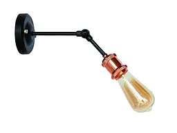 Бра настінне Levistella 752WH1106-1, E27, 60W, чорний, рожеве золото, для дому та зала