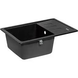 Кухонна мийка Lidz 620x435/200 BLM-14 чорний металік (LIDZBLM14620435200) - мініатюра 2