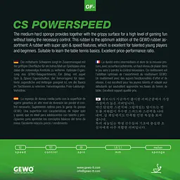 Ракетка для настільного тенісу Gewo CS Energy Carbon FL (860500001) - мініатюра 10