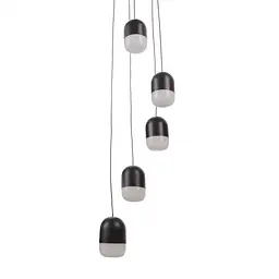 Люстра підвісна Brille в спальню LED 35W NW BK (BR-01 674S/5) - мініатюра 7