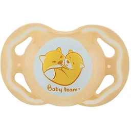 Пустушка силіконова Baby Team класична 6+ міс. бежевий (3014_бежевий)