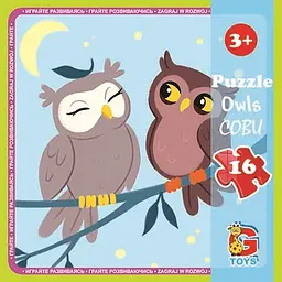 Пазли G-Toys Лісові мешканці, 16 елементів, LR04