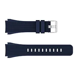 Силіконовий ремінець Watchbands Galaxy на смарт-годинник Samsung Watch 46mm - темно-синій (WB001GALAXYDARKBLUE15) - мініатюра 2