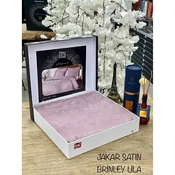 Комплект постільної білизни Brinley Lilac Євро Tac pbe0041818 - мініатюра 2