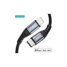 Дата кабель USB-C to Lightning 2.0m MFI Choetech (IP0041-BK) - мініатюра 4