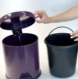 Відро для сміття з педаллю Mertinox 5 л фіолетове 4501.2028S.101.05 violet - мініатюра 5