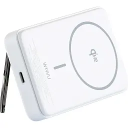 Зовнішній акумулятор Wiwu Magnetic Wi-P031 10000mAh White [125058] - мініатюра 3