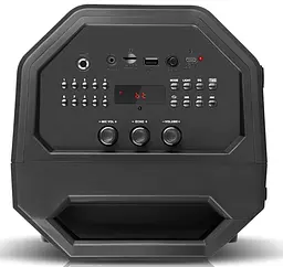 Портативна колонка бумбокс Real-El RX771 Boombox 50W Bluetooth TWS, Караоке, RGB, Чорний - мініатюра 8