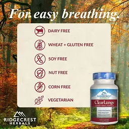 Комплекс для підтримки легенів RidgeCrest Herbals Clear Lungs китайська формула 120 капсул - мініатюра 2