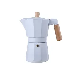 Кавоварка гейзерна Bergner Naturally 380 мл (3 чашки) (BG-38195-WH)