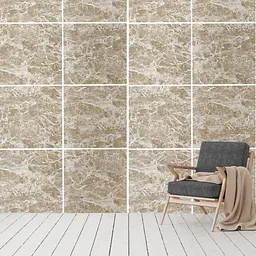 Декоративна плита ПВХ Sticker Wall SW-00001398 Кремовий мармур 1,22х2,44мх3мм - мініатюра 3