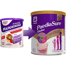 Суха молочна суміш Paediasure Shake Полуниця 400 г (8886451056030) - мініатюра 3