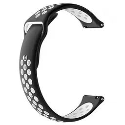 Силіконовий ремінець Active Air для Smart Watch 20mm Black / White