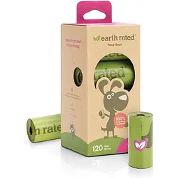 Біорозкладні пакети для собак Earth Rated 22 х 33 см 15 шт.