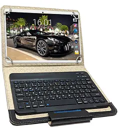 Планшет-телефон Hoozo MT116 Gold + Чохол із Bluetooth клавіатурою - мініатюра 2