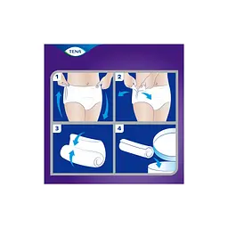 Підгузки для дорослих Tena Pants Plus Night труси нічні Розмір Medium 12 шт (7322540839913) - мініатюра 4