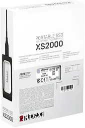 Диск портативний переносний SSD Kingston XS2000 500 GB USB 3.2 Gen2 (2x2) Type-C - мініатюра 5
