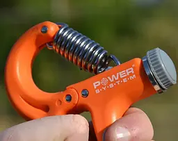 Еспандер кистьовий Power System PS-4021 з регульованим навантаженням 10-40 кг Power Hand Grip Orange (PS-4021_Orange) - мініатюра 6