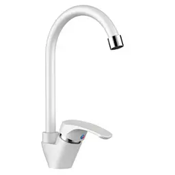 Змішувач для кухні Plamix Afina-011 white PM0686, Білий