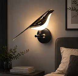 Світлодіодне бра пташка Artlight 21130/1WGD, 4,5 Вт, чорний + золото