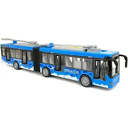 Іграшковий тролейбус із Гармошкою зі Звуком і світлом Wenyi - мініатюра 4