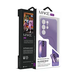 Чохол MAKE Samsung S26 Ultra Silicone Solo Cobalt Violet - мініатюра 2