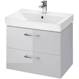 Тумба з умивальником Cersanit Lara Mille Slim 60 сіра S801-358