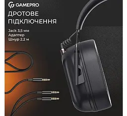 Ігрові навушники GamePro HS-1350-B Genesis Hunter Black - мініатюра 9