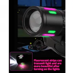 Ліхтар налобний акумуляторний power bank ЗУ Type-C zoom FLUORESCENCE 8083 PM10-TG+COB 2x18650 - мініатюра 6