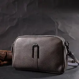Сумка жіноча на два відділення з натуральної шкіри Vintage 19х12,5х6,5 см sum0029027 - мініатюра 10