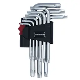 Набір Г-подібних ключів TORX Haisser 48114 з отвором