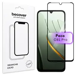 Скло захисне BeCover Poco C81 Pro Black (716115)