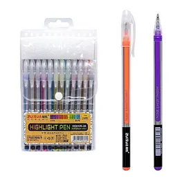 Набір гелевих ручок "Highlight Pen" Bambi HG6120-24, 24 кольори - мініатюра 2