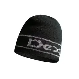 Шапка водонепроникна DexShell Beanie Reflective Logo чорна з лого L/XL 58-60 см