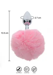 Анальна пробка з хвостиком Taboom Bunnytail Buttplug, 13,5 см (рожевий) - мініатюра 3