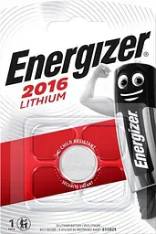 Батарейка ENERGIZER CR2016 Lithium уп. 5 шт. відривний (ціна за упак.)
