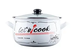 Каструля GT-T-118-LCW Lets cook біла 18 см 3.1 л Gusto