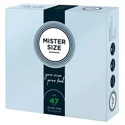 Упаковка 36 шт. Mister Size, 47 мм