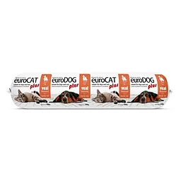 Вологий корм EuroDog/EuroCat Salami PLUS Veal для собак і котів салямі з телятиною 1 кг