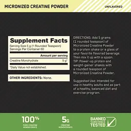 Мікронізований Моногідрат Креатин Optimum Nutritionу - 300 г - мініатюра 3