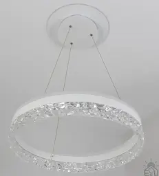 Смарт люстра керована світлодіодна підвісна STELLA ICE R 80 Вт 500x1200 мм Біла ESLLSE - мініатюра 3