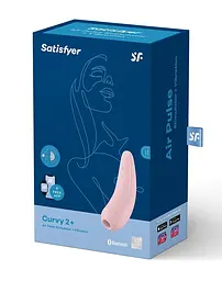 Вакуумний стимулятор клітора з вібрацією Satisfyer Curvy 2+ рожевий - мініатюра 7