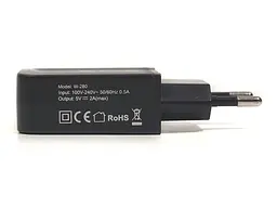 Зарядний пристрій PowerPlant W-280 USB/Lightning LED 220 В, 5 В, 2 A (SC230020) - мініатюра 2