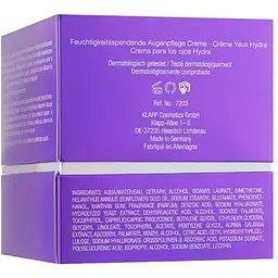 Крем для повік Klapp Repagen Hyaluron Selection 7 Hydra Eye Care Cream 20 мл - мініатюра 3